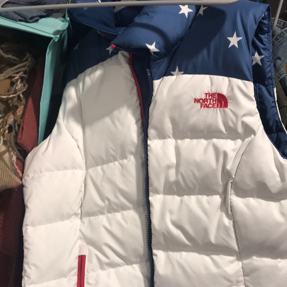 North face new puffer vest america Olympic small